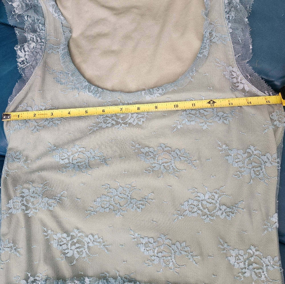 Intuitions Lace Vintage Style Top - Picture 9 of 10